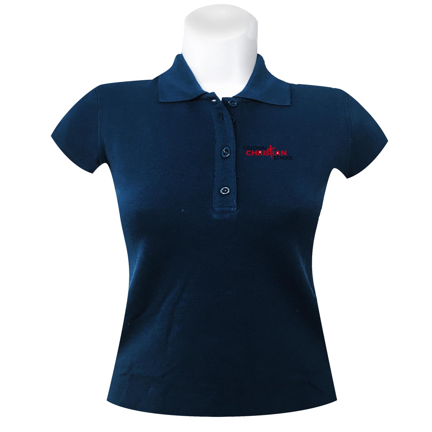 K-12 Female Polo Spandex Short Sleeve